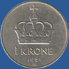 1 крона Норвегии 1981 года
